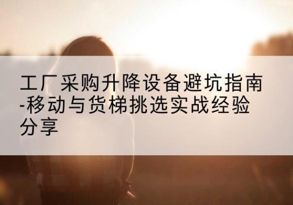稷山移动式升降机怎么选-工厂采购升降设备避坑指南-移动与货梯挑选实战经验分享